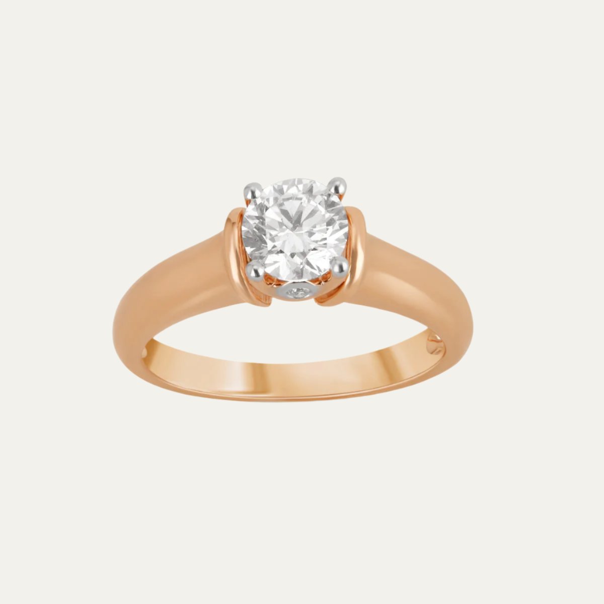 Aukera-Modern Classic Revival Solitaire Ring