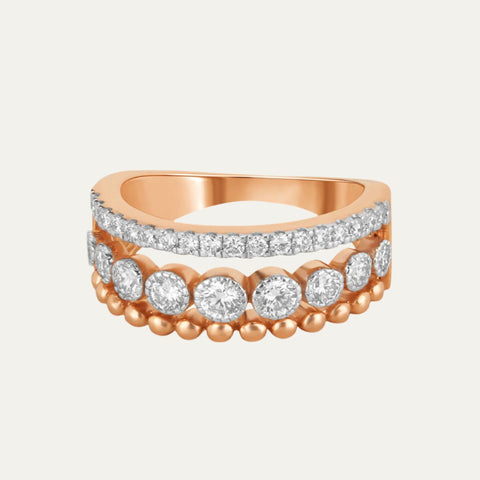 Aukera-Half Eternity Delight Diamond Band