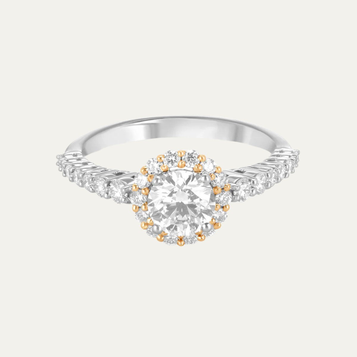 Aukera - Harmony Halo Duo Tone Ring