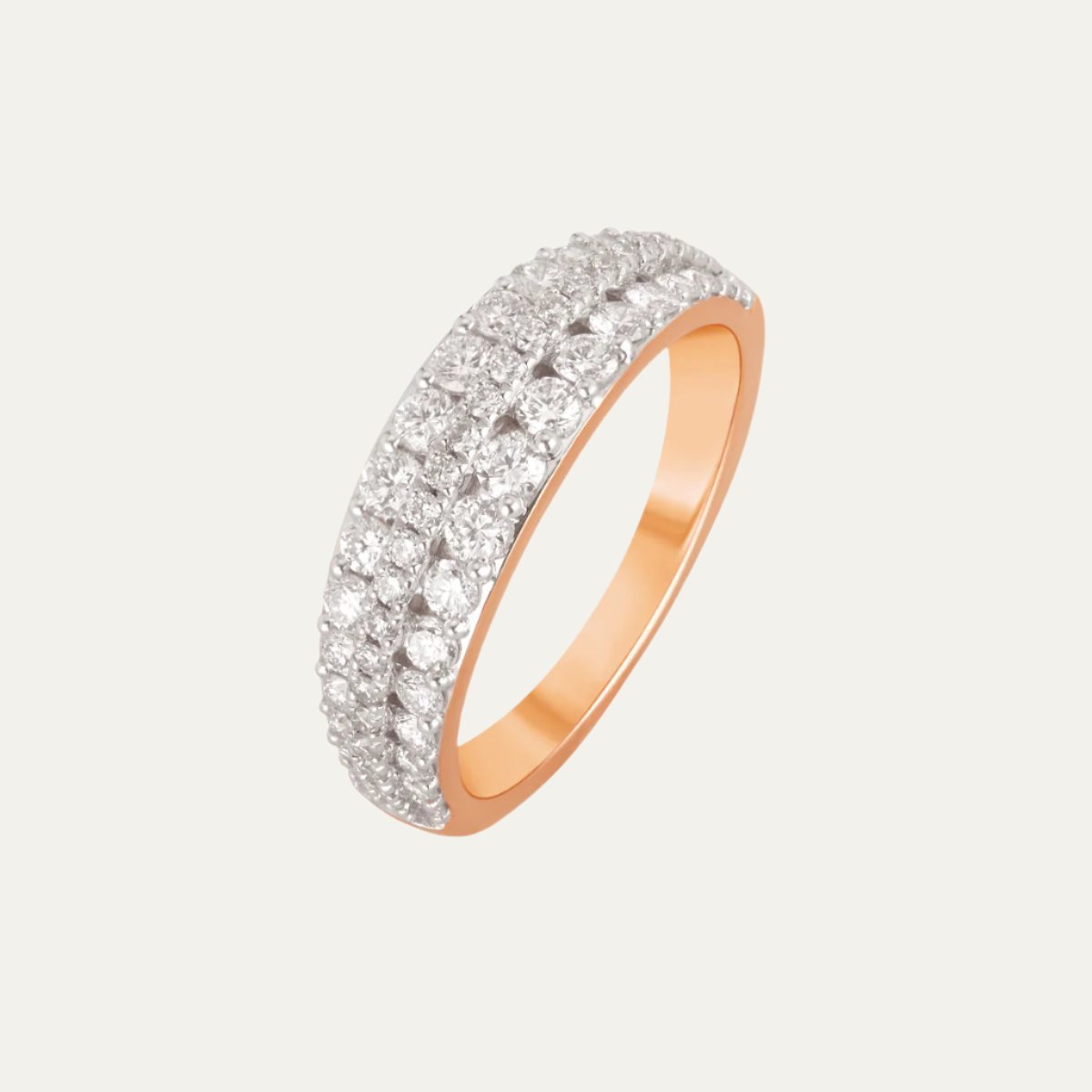 Aukera - Radiant Tri Glitz Wide Eternity Band