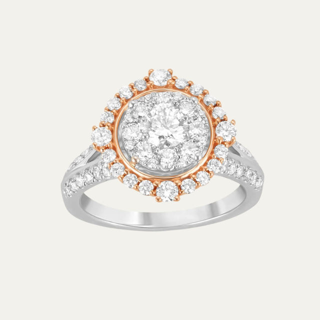 diamond jewellery rosaeuros blanc cluster elegance