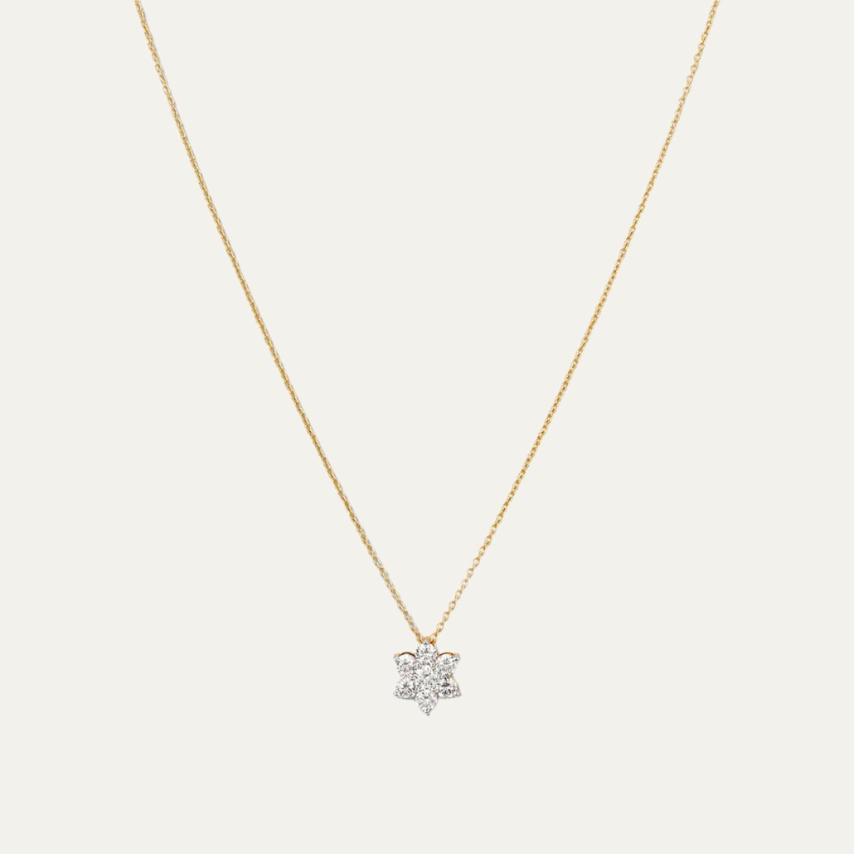 Aukera Lab Grown Diamonds-Celestial Harmony - Nakshatra Pendant Chain