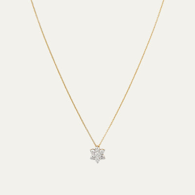 Aukera Lab Grown Diamonds-Celestial Harmony - Nakshatra Pendant Chain