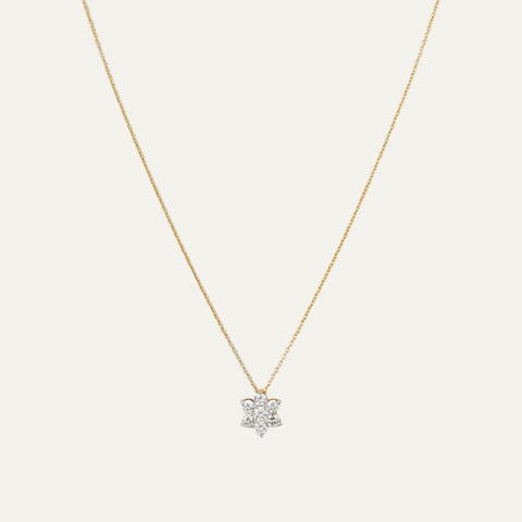 Aukera Lab Grown Diamonds-Celestial Harmony - Nakshatra Pendant Chain