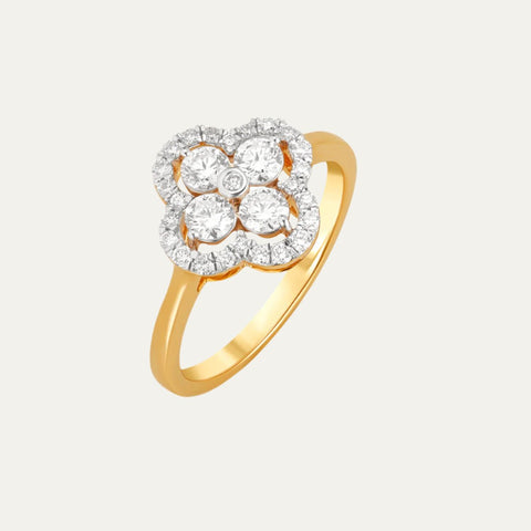 Gold Clover Ring Online In India