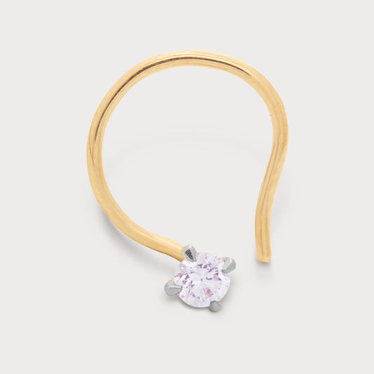 The Solitary Spark Nose Pin