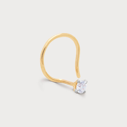 The Solitary Spark Nose Pin