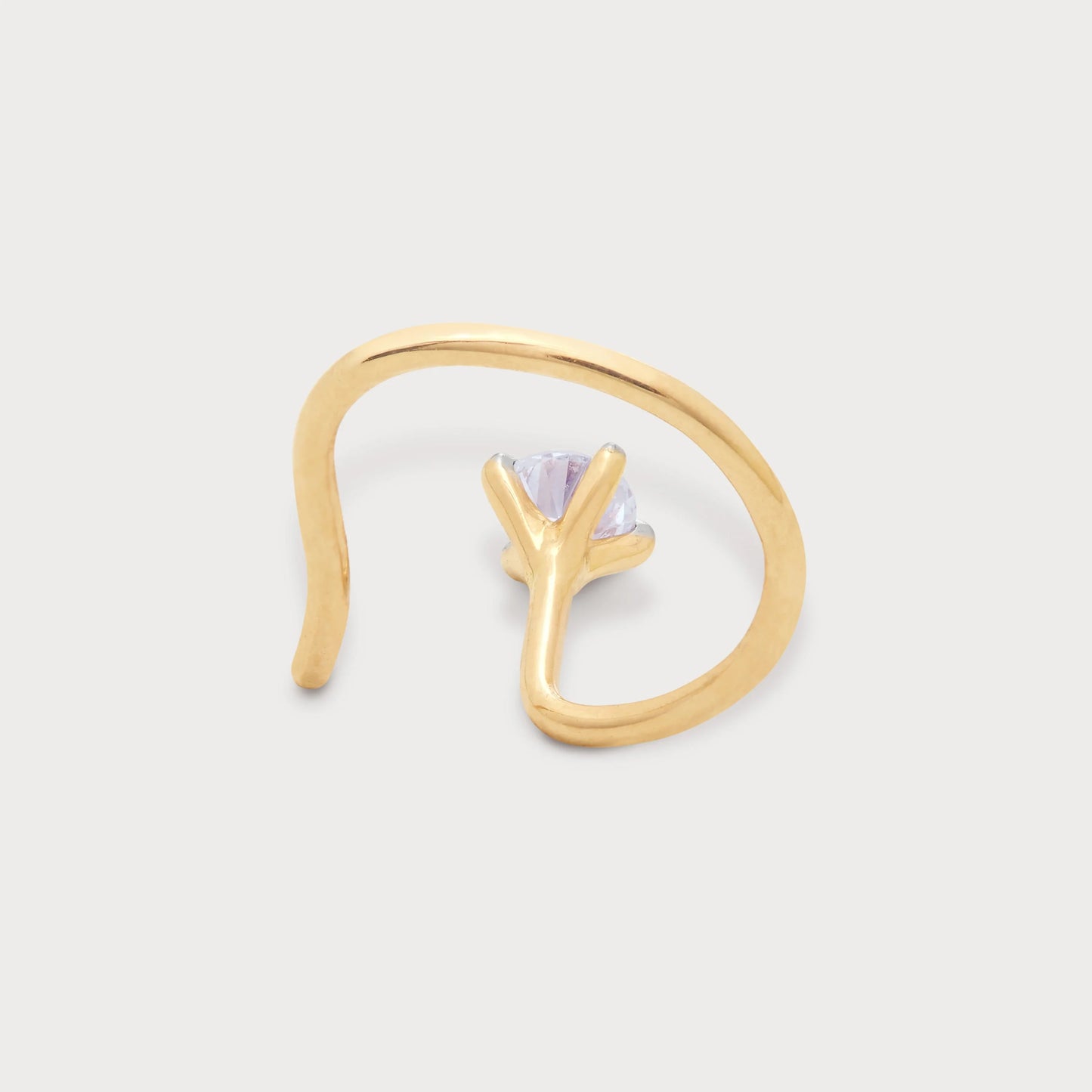 The Solitary Spark Nose Pin