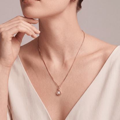 Alluregrace Solitaire Diamond Pendant