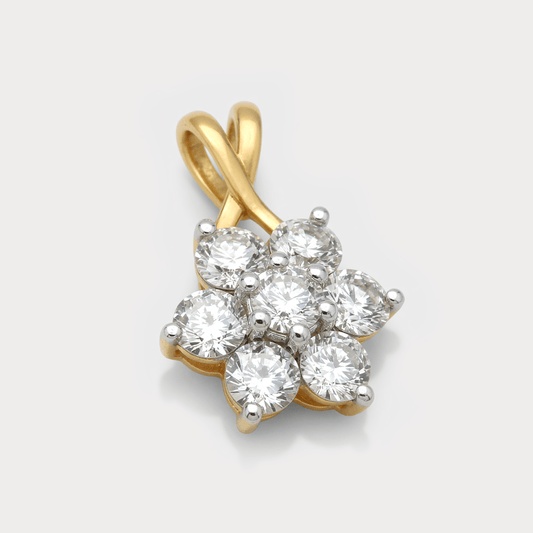 Sylva Floral Nakshatra Diamond Pendant