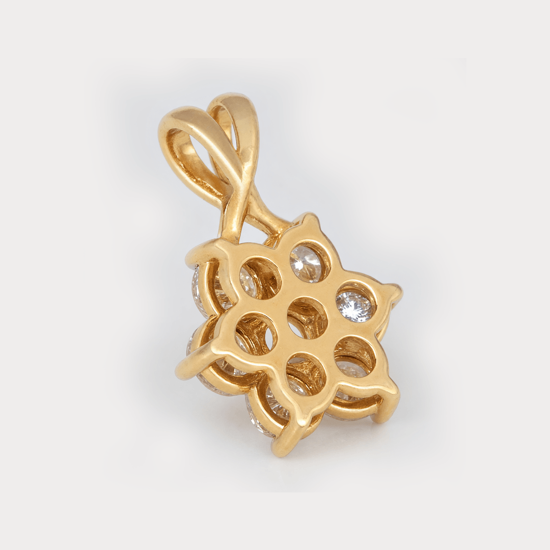 Sylva Floral Nakshatra Diamond Pendant