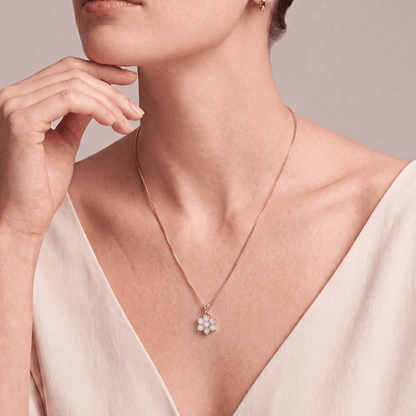 Sylva Floral Nakshatra Diamond Pendant
