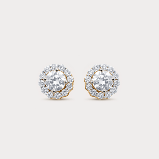 Halcyon Halo Diamond Studs