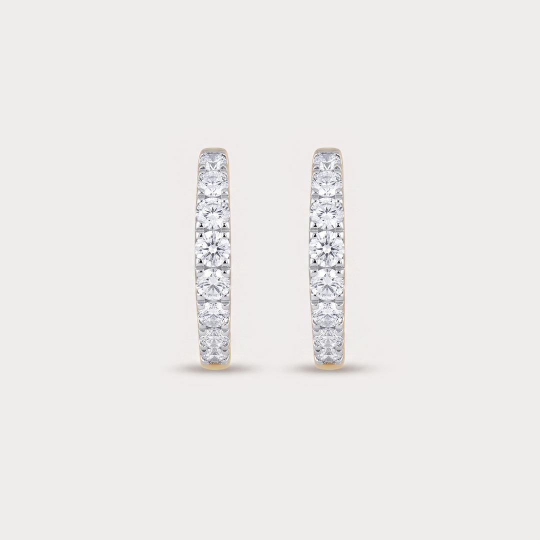 Auralight Single Hoop Diamond EarRing