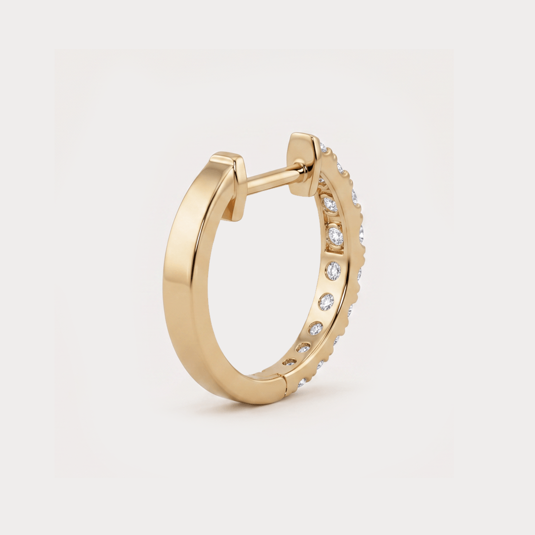 Auralight Single Hoop Diamond EarRing
