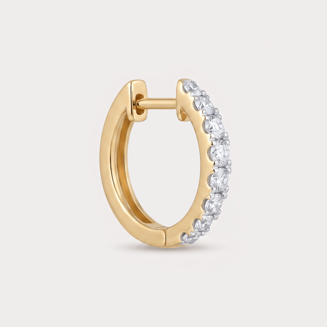 Auralight Single Hoop Diamond EarRing