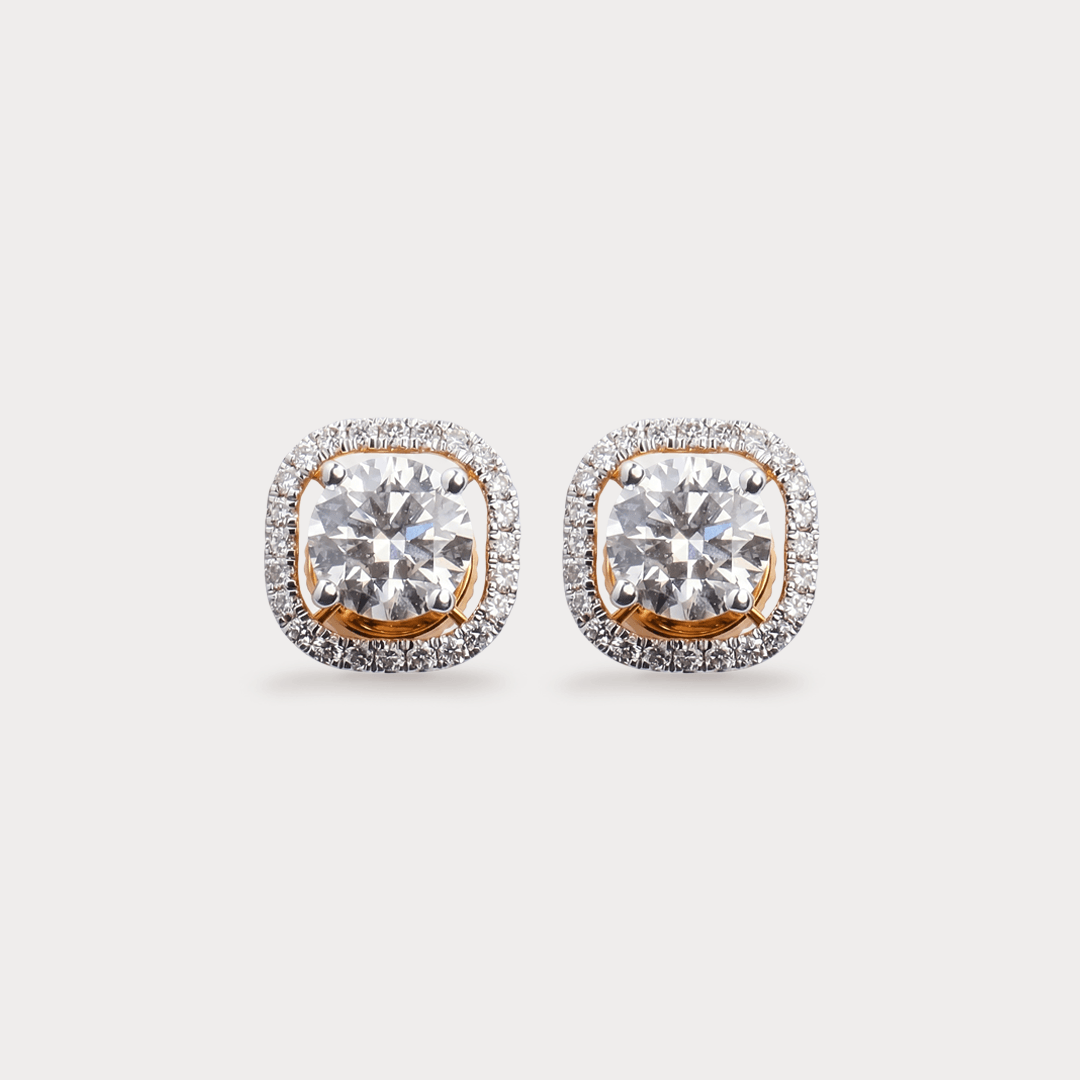 Sparklet Halo Diamond EarRing