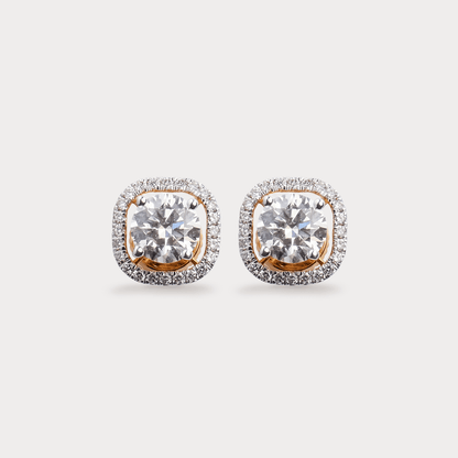 Sparklet Halo Diamond EarRing