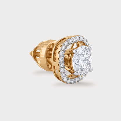 Sparklet Halo Diamond EarRing