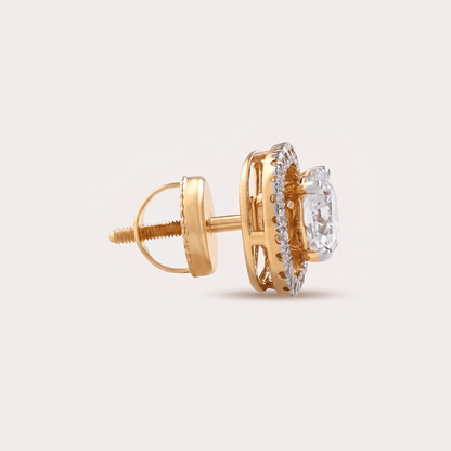 Sparklet Halo Diamond Earrings