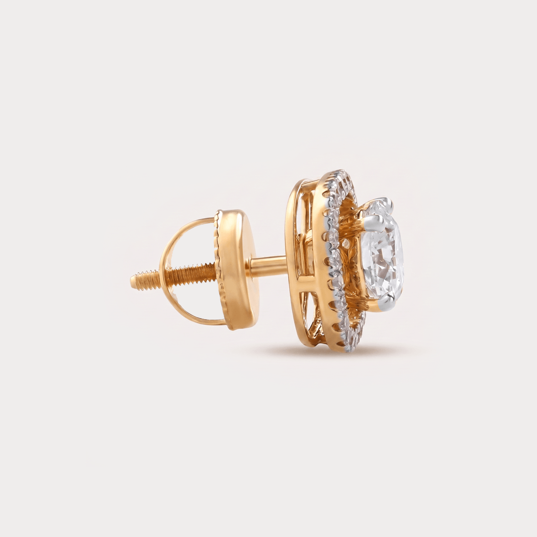 Sparklet Halo Diamond EarRing