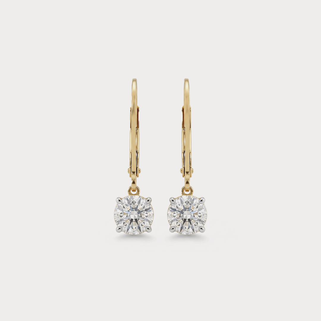 Slope Diamond EarRing