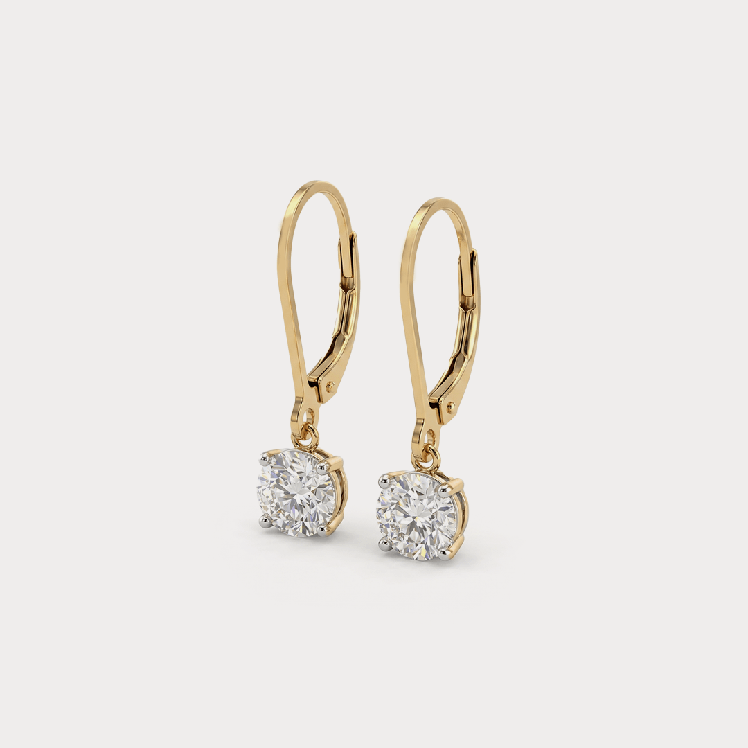 Slope Diamond EarRing