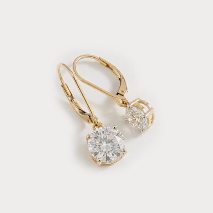 Slope Diamond EarRing