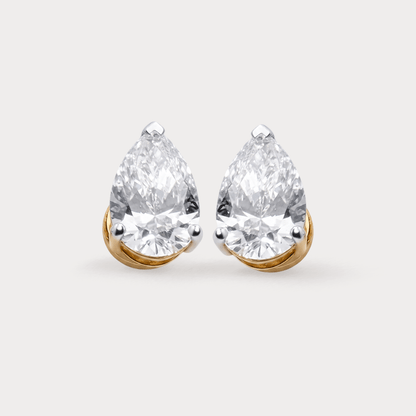 Palatial Solitaire Diamond Earrings