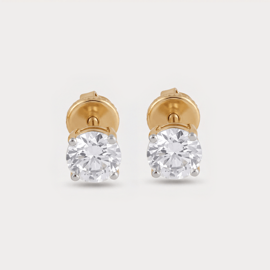 Lueur Mini-Solitaire Studs Diamond Earrings