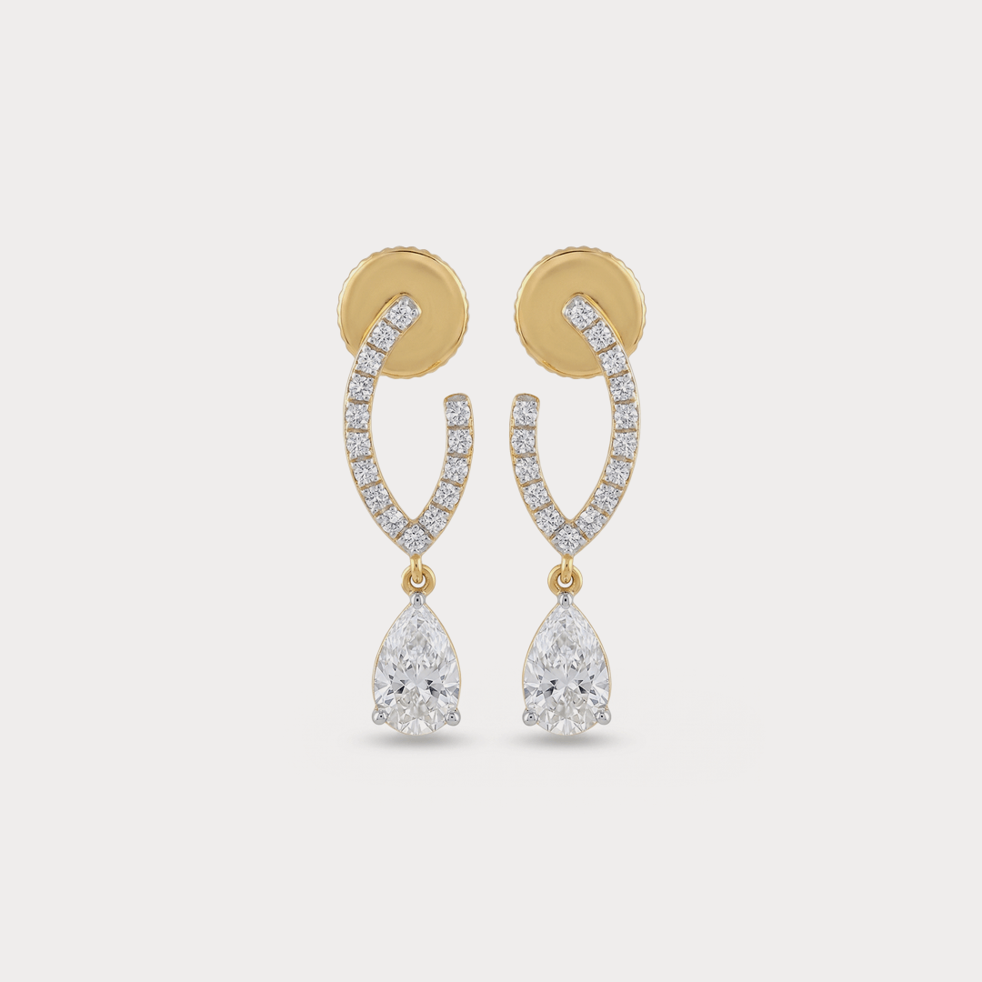 Slant Diamond EarRing