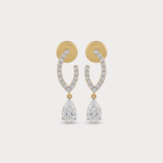 Slant Diamond EarRing