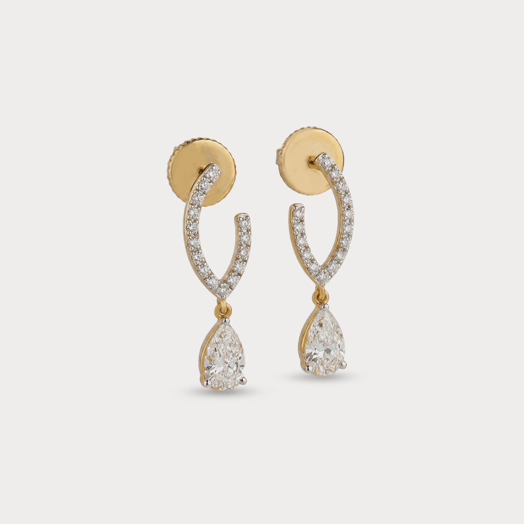 Slant Diamond EarRing