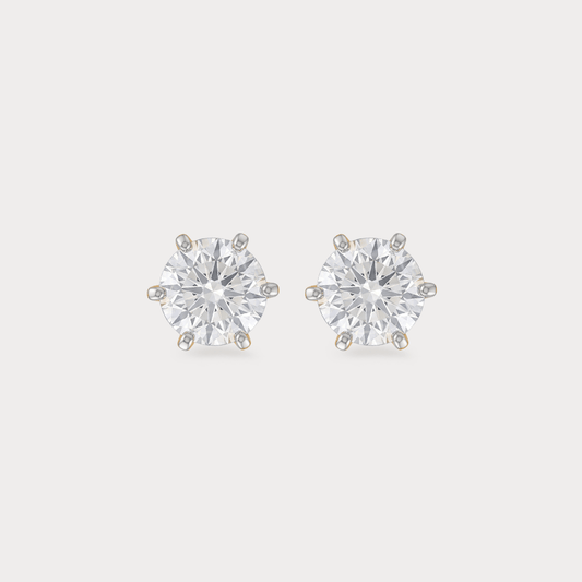 Enthrall Solitaire Diamond Earrings