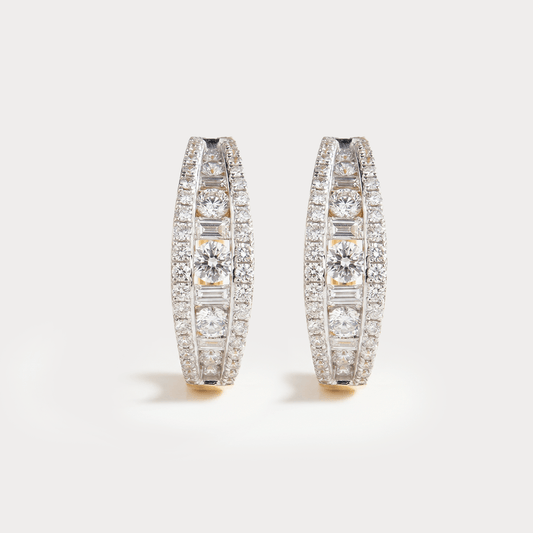 Round Diamond Earrings