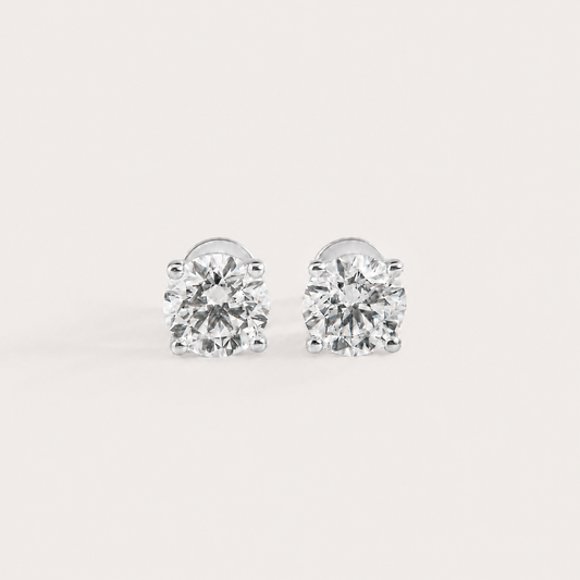 Fulgor Solitaire Diamond Earrings
