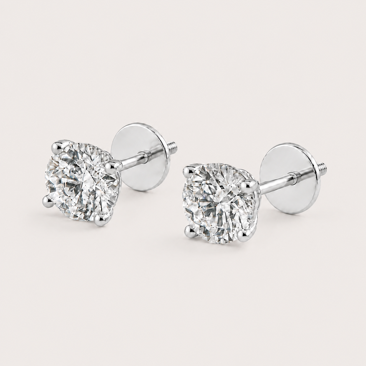 Fulgor Solitaire Diamond Earrings