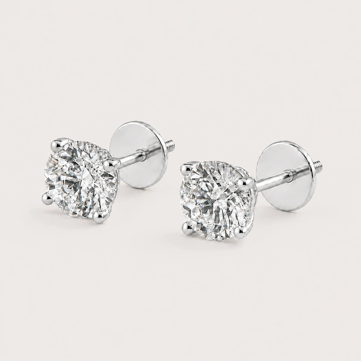 Fulgor Solitaire Diamond Earrings