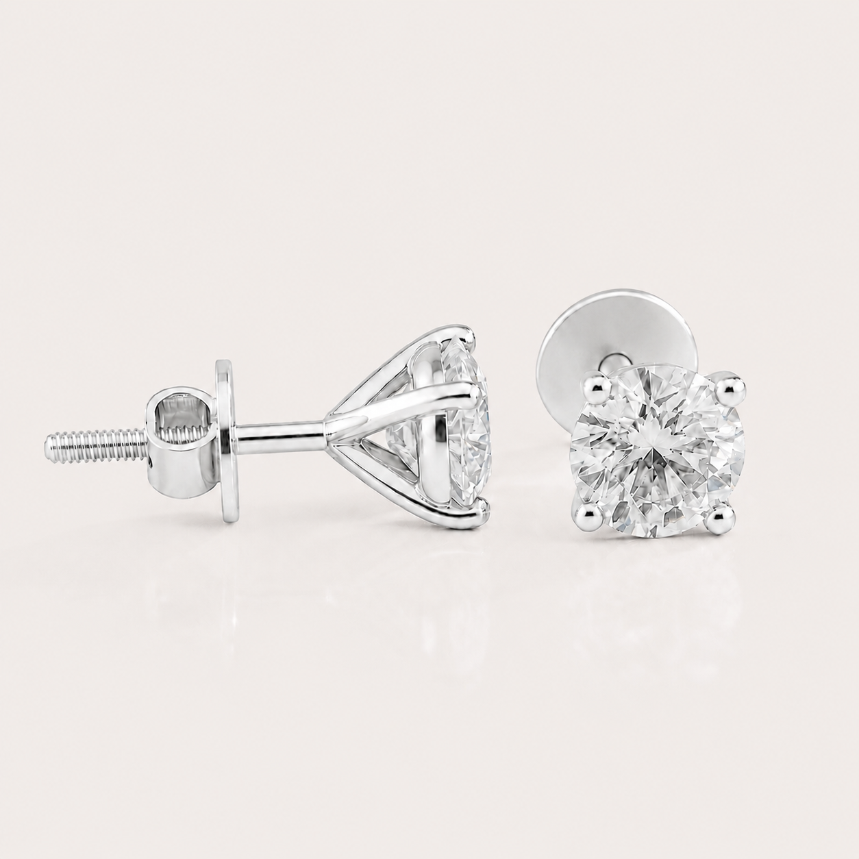 Fulgor Solitaire Diamond Earrings