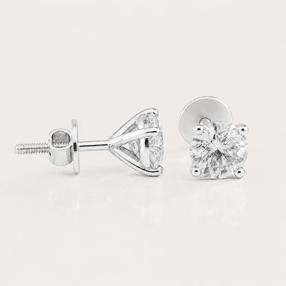 Fulgor Solitaire Diamond Earrings