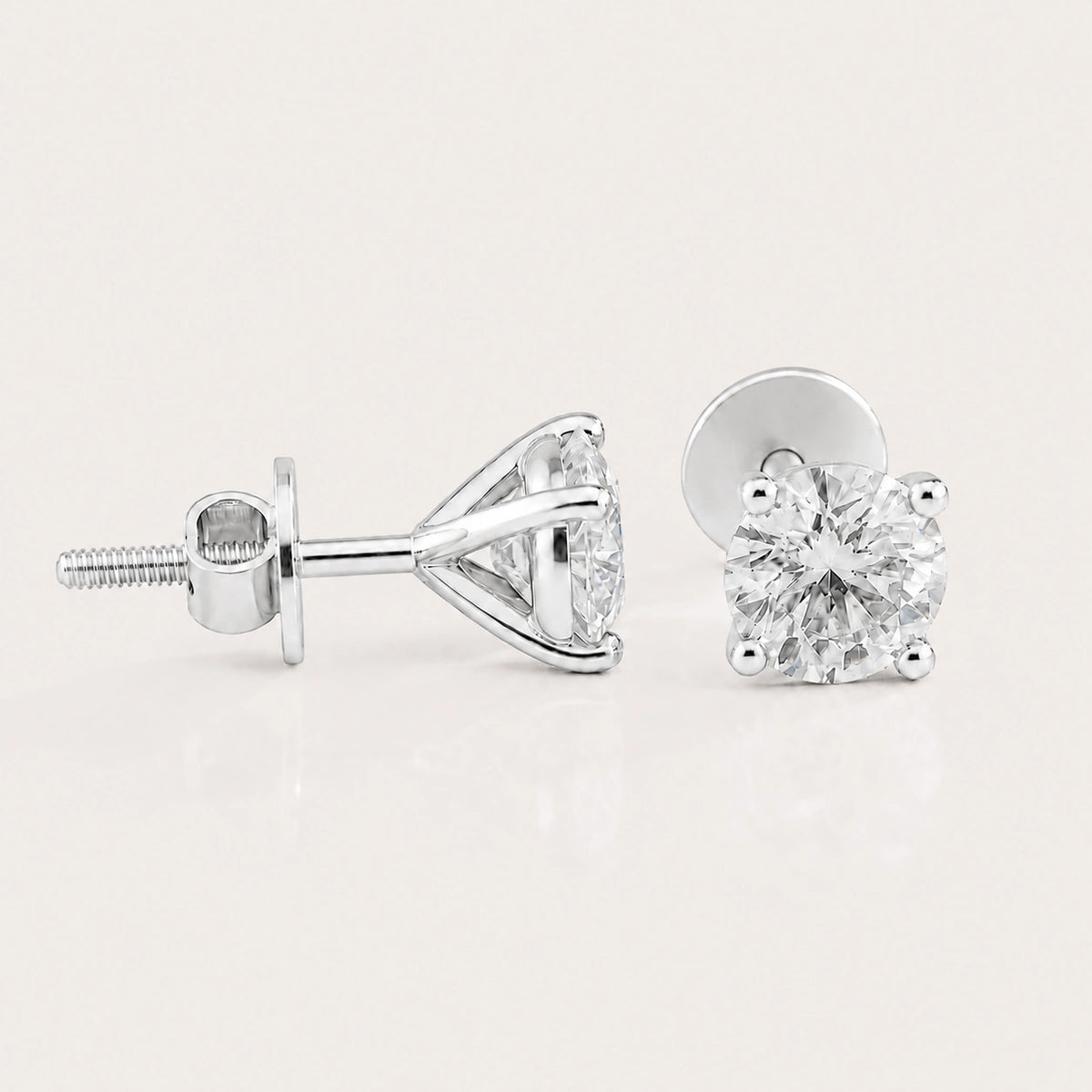 Fulgor Solitaire Diamond Earrings