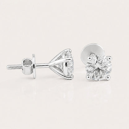 Fulgor Solitaire Diamond Earrings