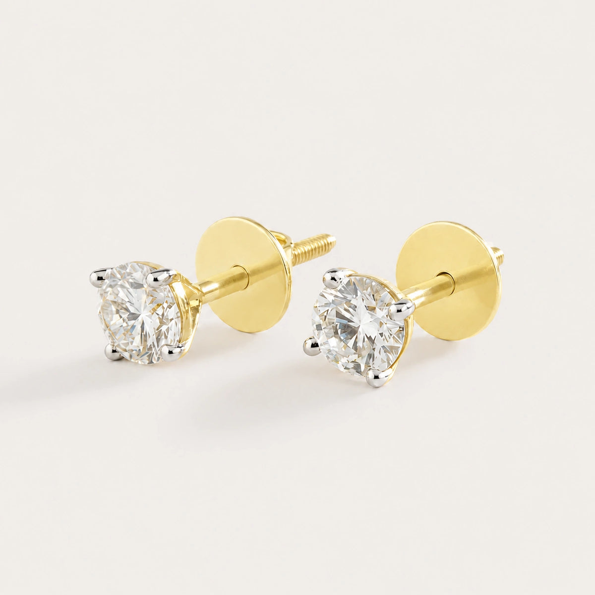 Lueur Mini Solitaire Diamond Earrings