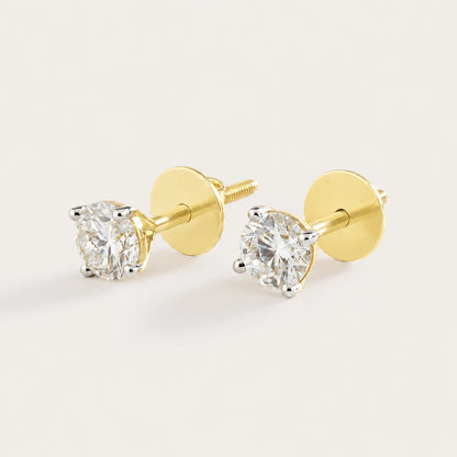 Lueur Mini Solitaire Diamond Earrings