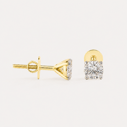 Lueur Mini Solitaire Diamond Earrings