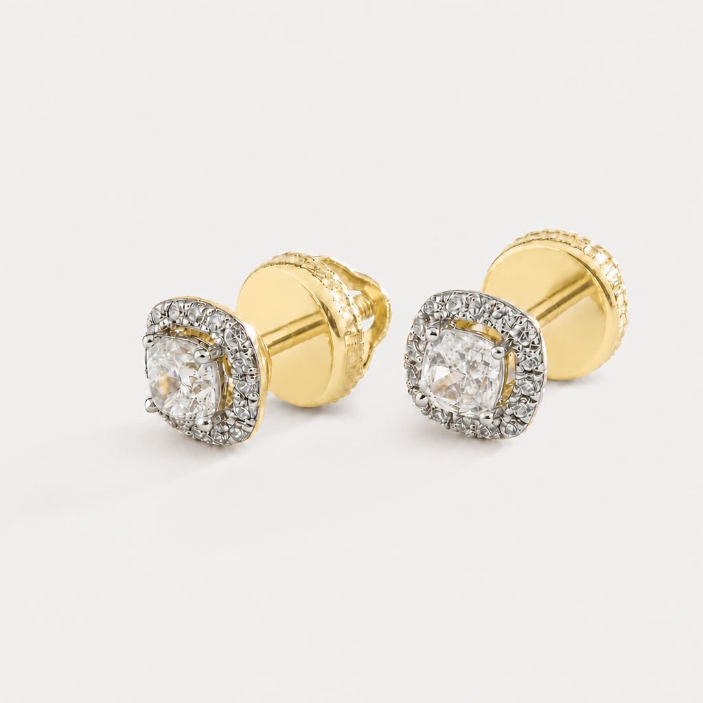 Aureate Halo Diamond EarRing