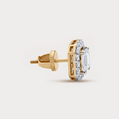 Shimmerwave Halo Diamond Studs