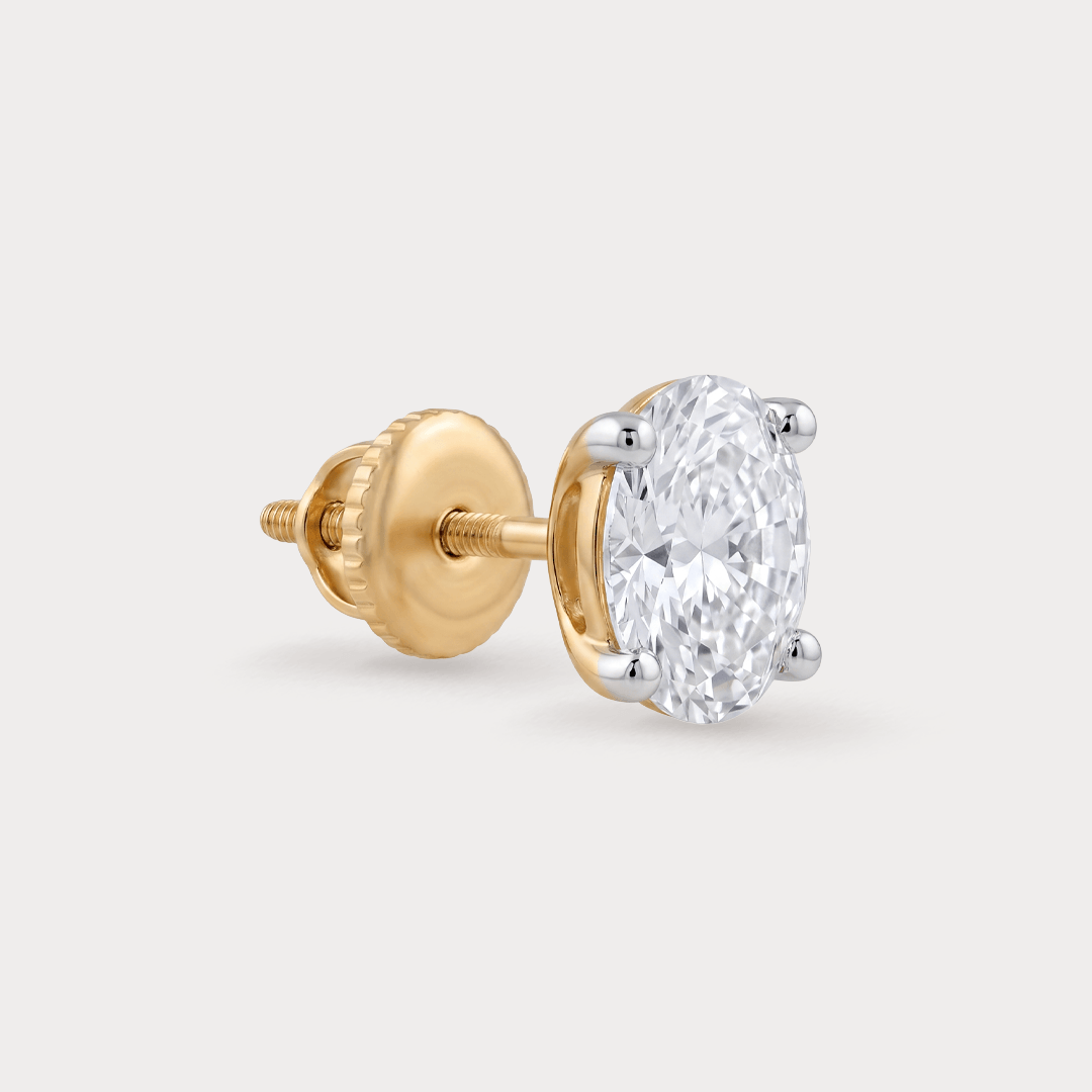 Winsome Solitaire Diamond Earrings