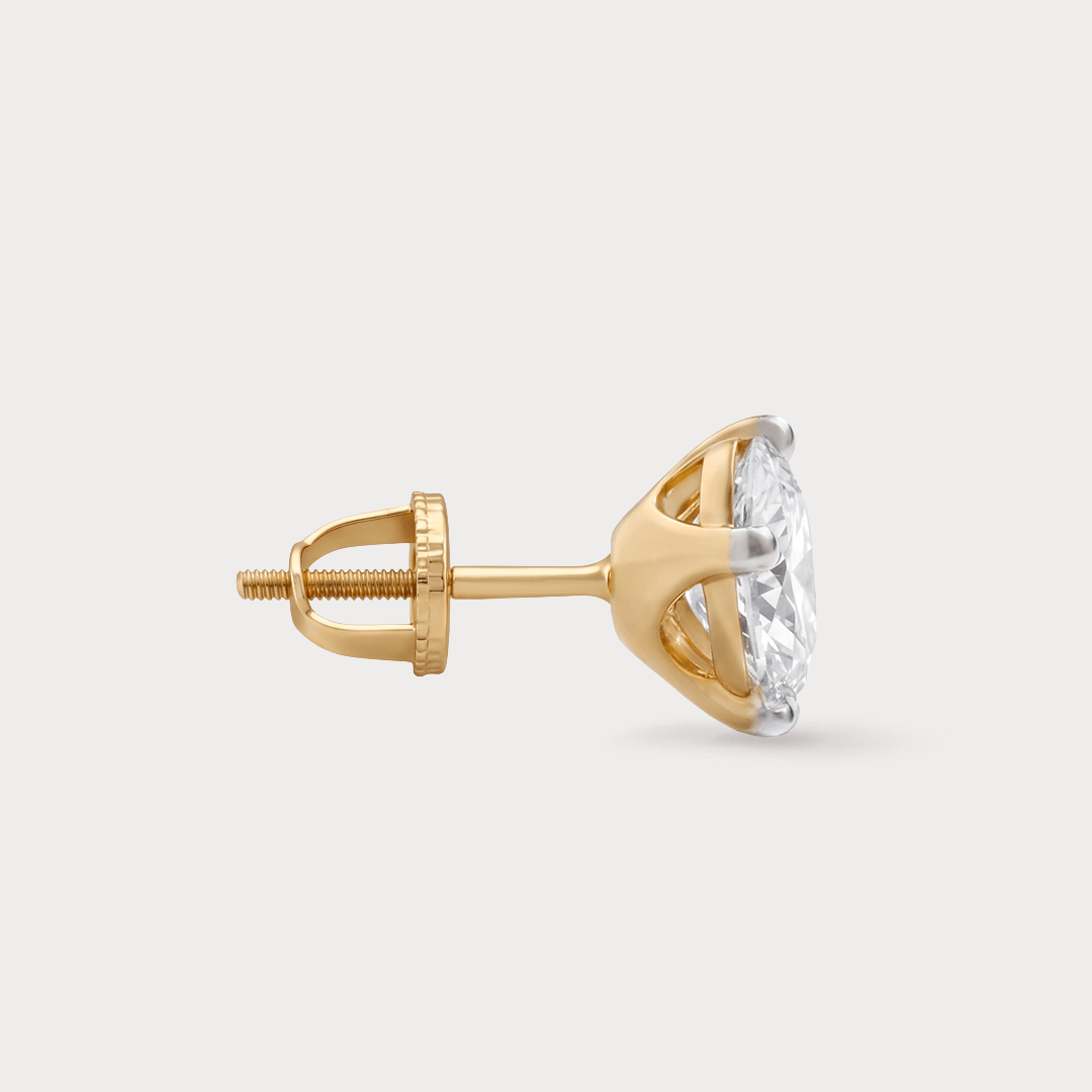 Winsome Solitaire Diamond Earrings