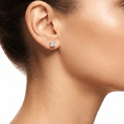 Grand Lumière 1 Crt Solitaire Diamond Earrings